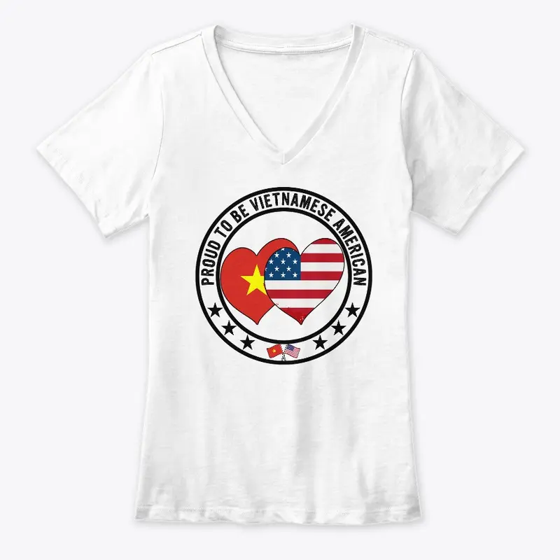 Proud To Be Vietnamese American Flag Tee