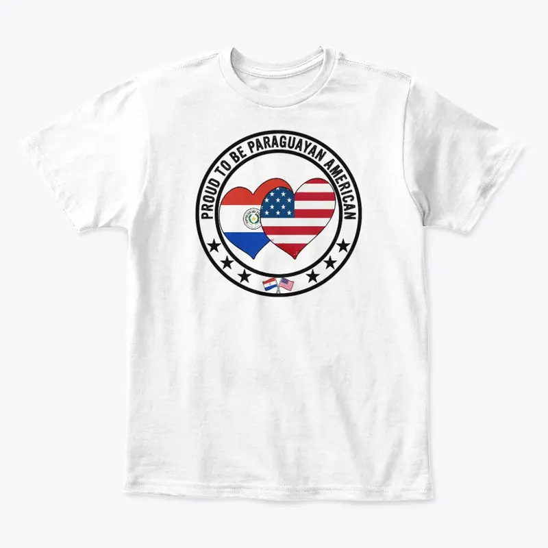 Proud To Be Paraguayan American Flag Tee