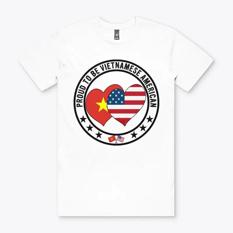 Proud To Be Vietnamese American Flag Tee