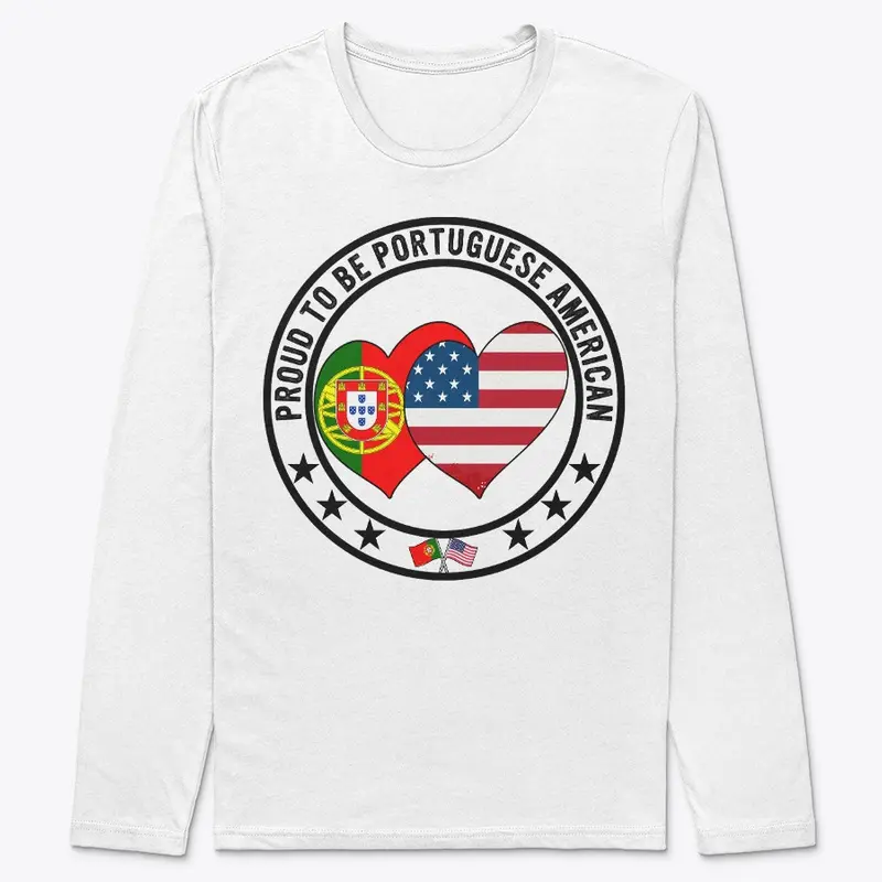 Proud To Be Portuguese American Flag Tee