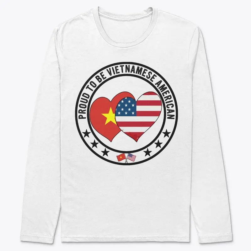 Proud To Be Vietnamese American Flag Tee