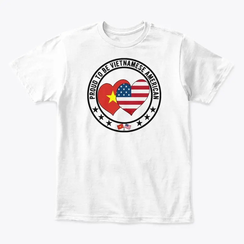 Proud To Be Vietnamese American Flag Tee