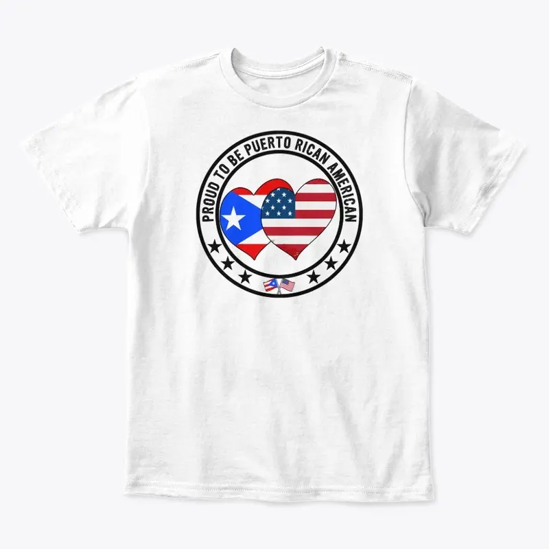 Proud To Be Puerto Rican American Tee