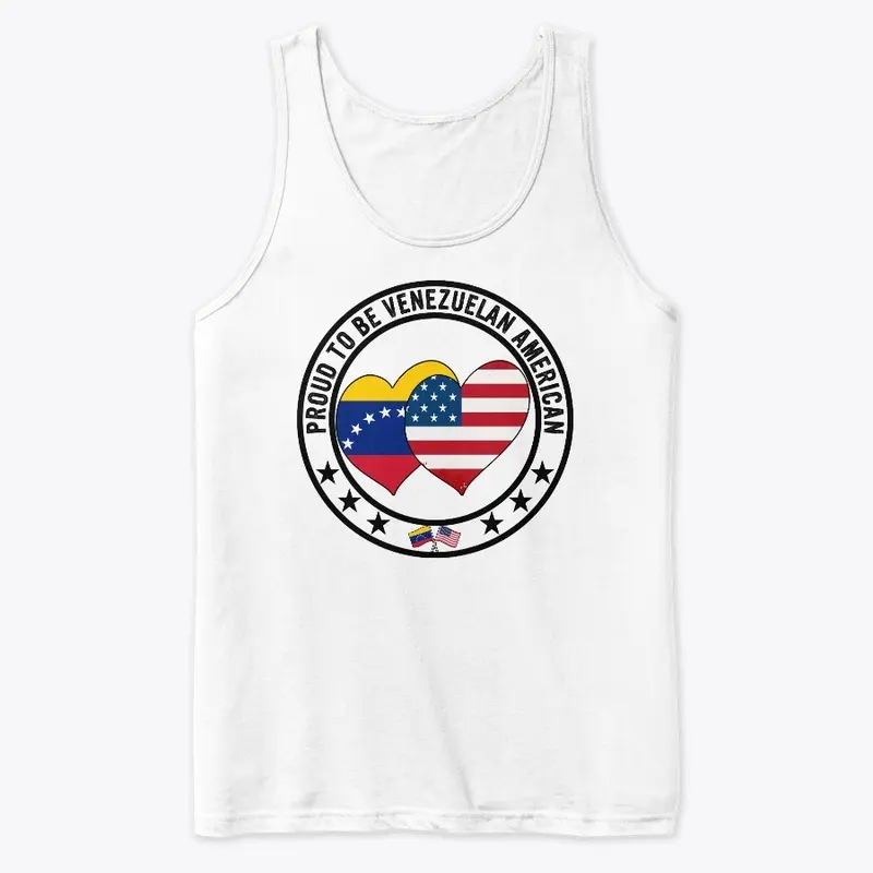 Proud To Be Venezuelan American Flag Tee