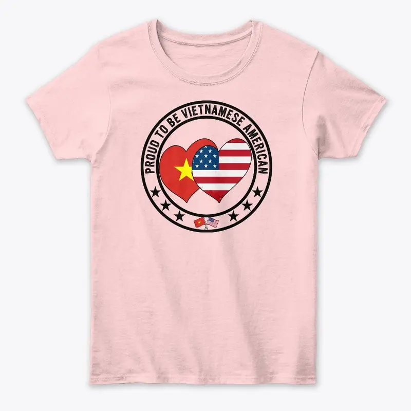 Proud To Be Vietnamese American Flag Tee